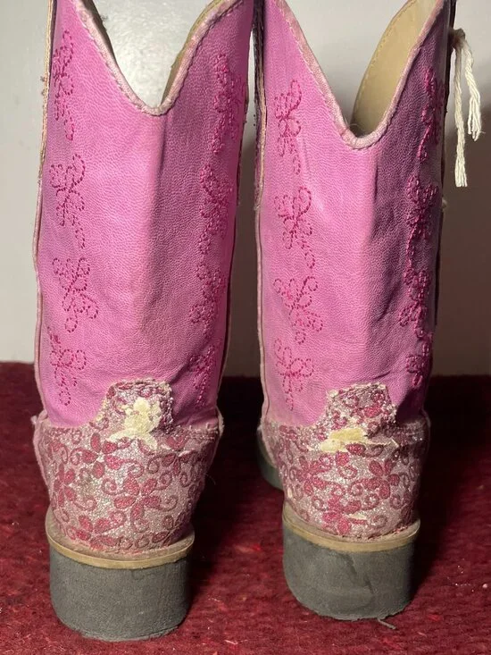 Girls 11 Roper Cowboy Boots - Picture 4 of 5